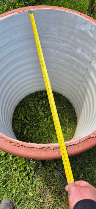 Rura karbowana fi600 o długości 80cm