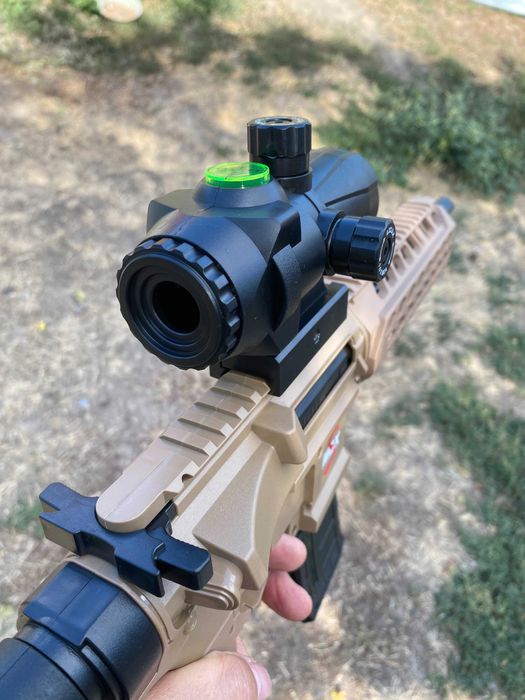 Іграшковий автомат MCX на орбізах РУХОМИЙ ЗАТВОР орбіган гель бластер