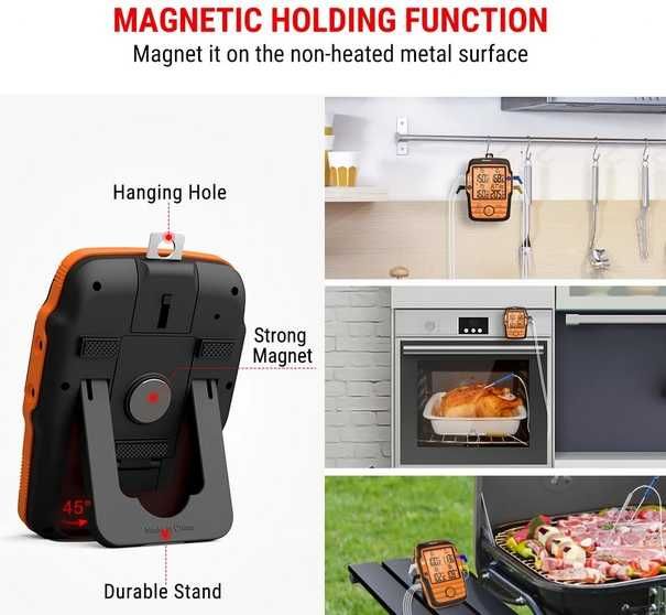 Wireless 4-Probe Barbecue Thermometer64751671287938124