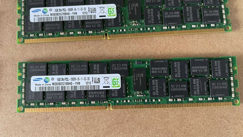 Memória RAM SAMSUNG 16GB DDR3L 1600R PC3L 1333MHz (Preço unitário)