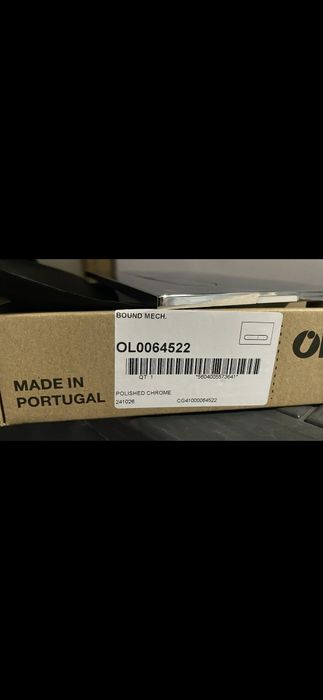 Placa oli bound cromado novo