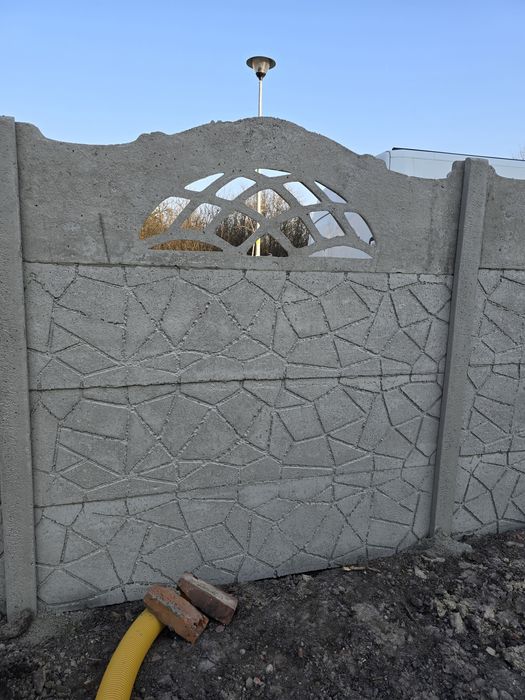 Ogrodzenie betonowe dwustronne