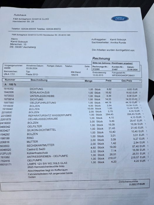 Ford Fiesta 1.0 gasolina 2015