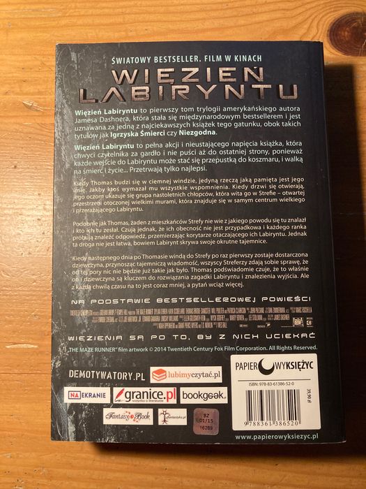 Więzień labiryntu James Dashner