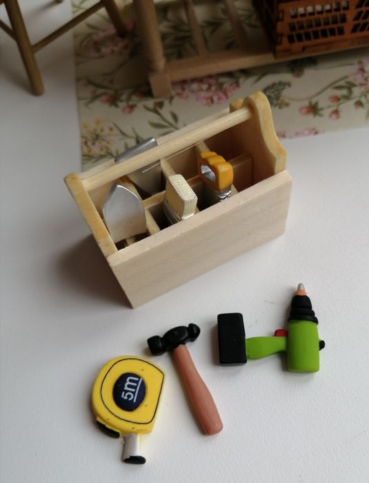 Прасувальна дошка ляльковий будинок, праска, аксесуари мініатюра стіл