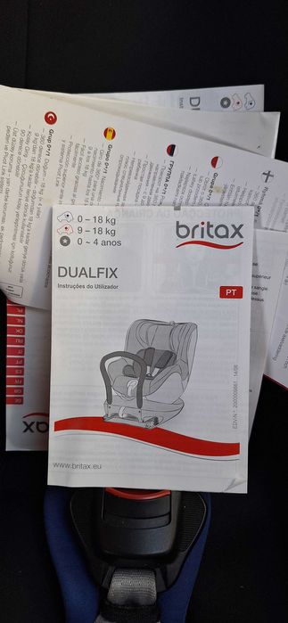Romer Britax Dualfix desde o nascimento até aos 4 anos (0kg -18kg)