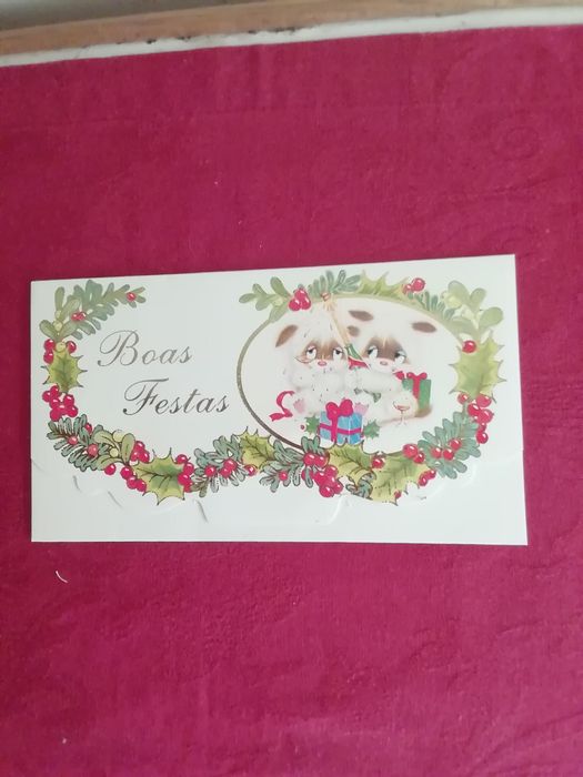 Postal/carta de Boas Festas de 1997