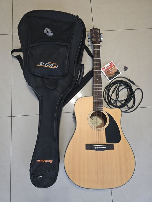 Fender CS-100CE, Gitara Elektro-Akustyczna + akcesoria, pokrowiec, kabel