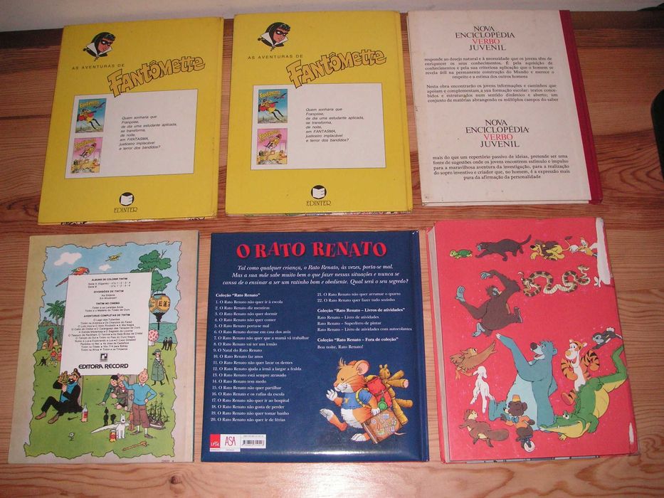 Fantômette, Verbo, As Aventuras TINTIM e Dicionário Disney
