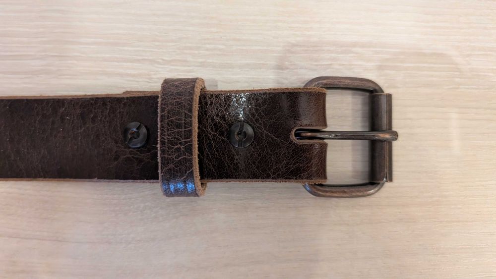 Ремінь чоловічий Hanks Belts "The Rustic" — шкіра Full Grain, США, розмір 42