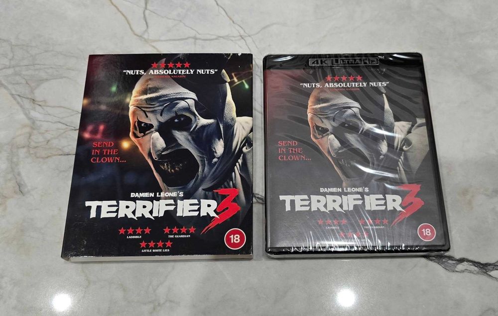 Terrifier 3 , edição 4K com slipcover .