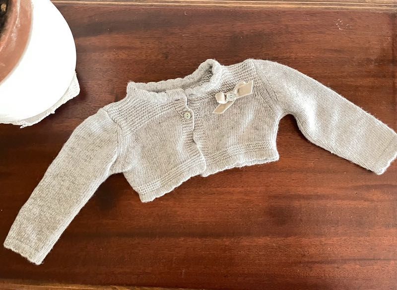 Mini Casaco de Malha Cinzento 6 Meses GRD Baby