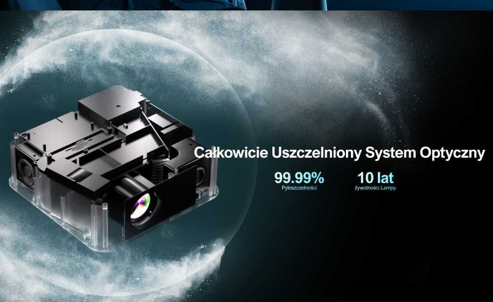 Projektor Full HD Ultimea ApolloP40 SMART TV Netflix WiFi 5G ZESTAW 4K