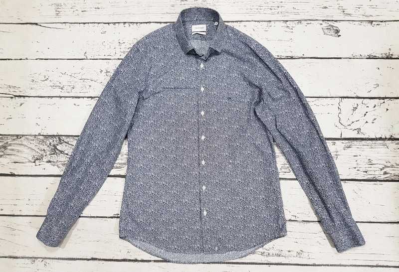 Calvin Klein * CK * slim fit * koszula * wzorzysta * męska * 40 /15,75