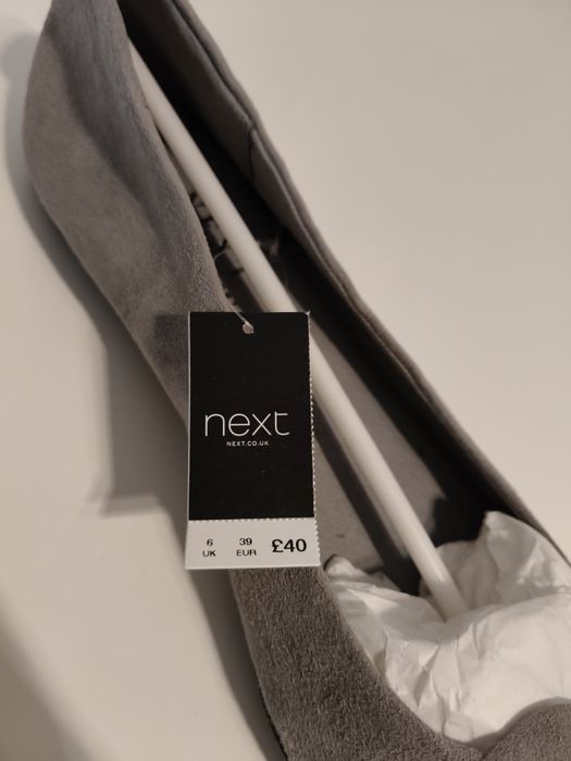 Buty Next szare baleriny 39 nowe