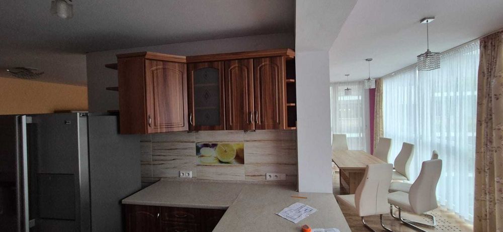 Meble kuchenne zestaw Łódź ze zmywarką zlew i pochłaniacz oraz lodówka