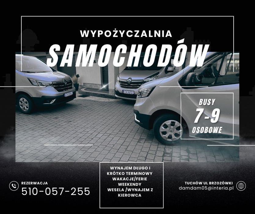 Wynajem busów 9 osób