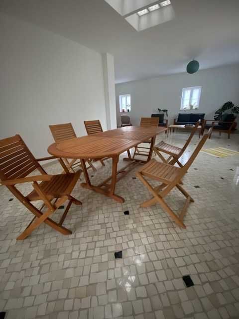 Salao de jardin cadeiras e mesa