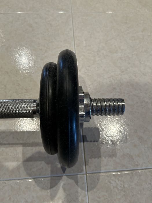 Haltere pesos com barra