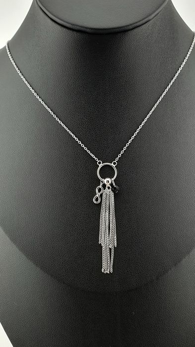 Naszyjnik celebrytka p.925 z przywieszkami krawatka