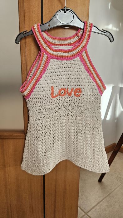 Top de Malha Tamanho 6-7 Anos Zara