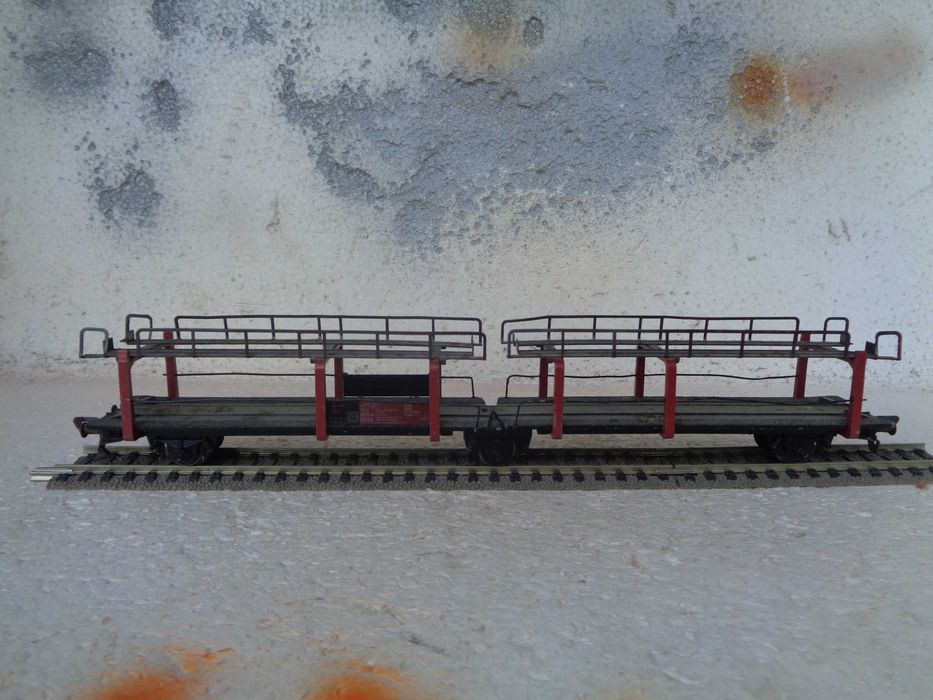 1:87 Fleischmann Vagão porta carros articulado comboio da DB