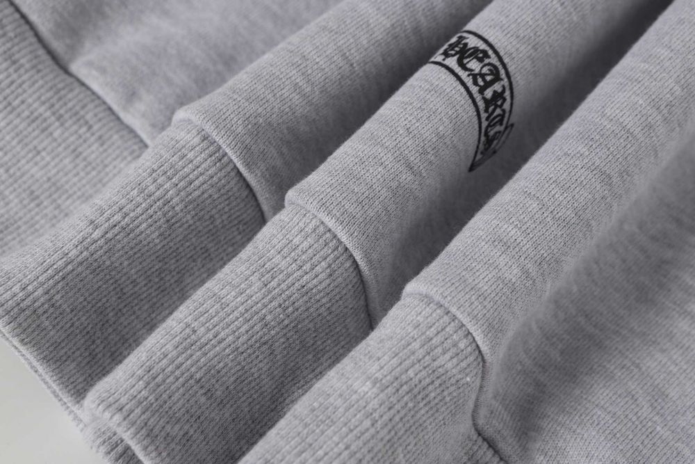 Chrome Hearts Men's Grey and White Hoodie