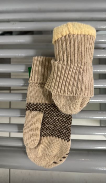 Варежки женские двойные