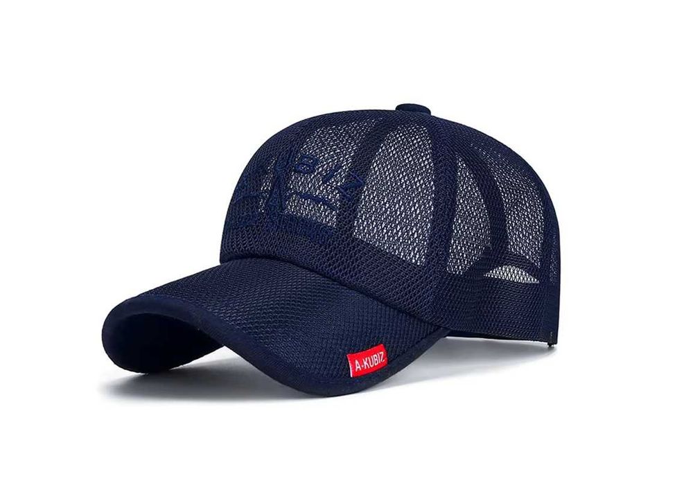 czapka z daszkiem baseball z haftem  A-KUBIZ nowa/GRANATOWA