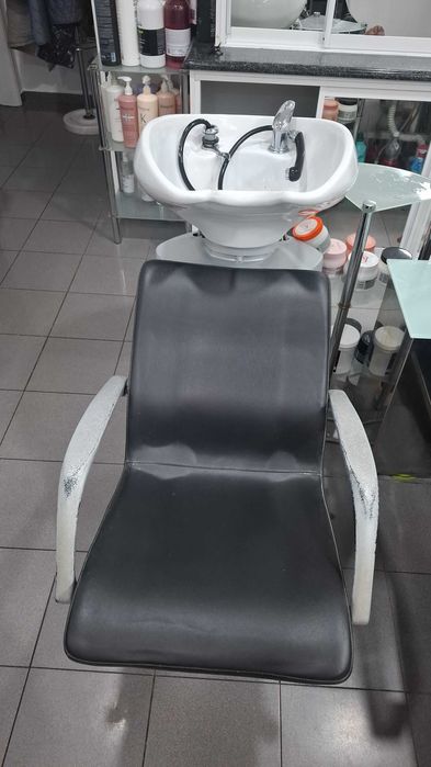 Rampas de lavagem. Cabeleireiro