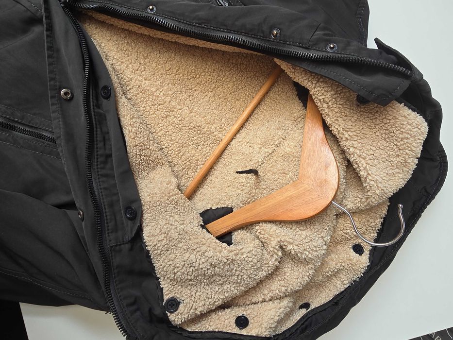 Ciemnoszara kurtka 2w1 Zara Man