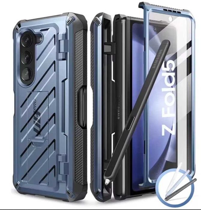 Etui SUPCASE Galaxy Z Fold 5 z uchwytem na rysik podpórka