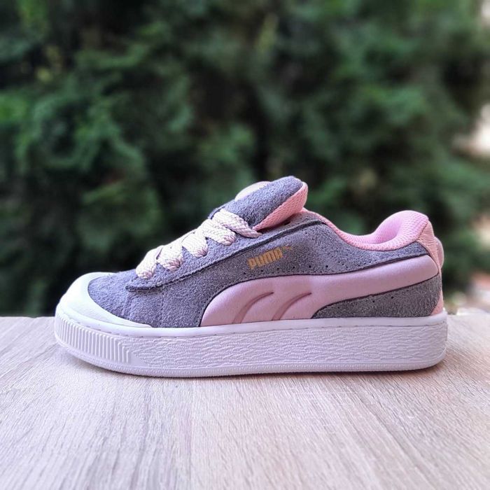 !SALE! Puma Suede XL Crush Preserves сірі з пудрой 36 37 38 39 40 41