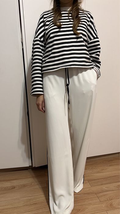 Zara xs новые штаны брюки с лампасами