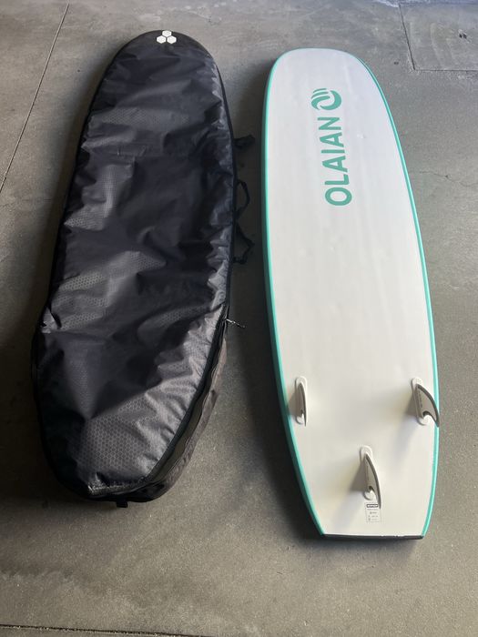 Prancha de Surf 900 7” com 3 quilhas com capa