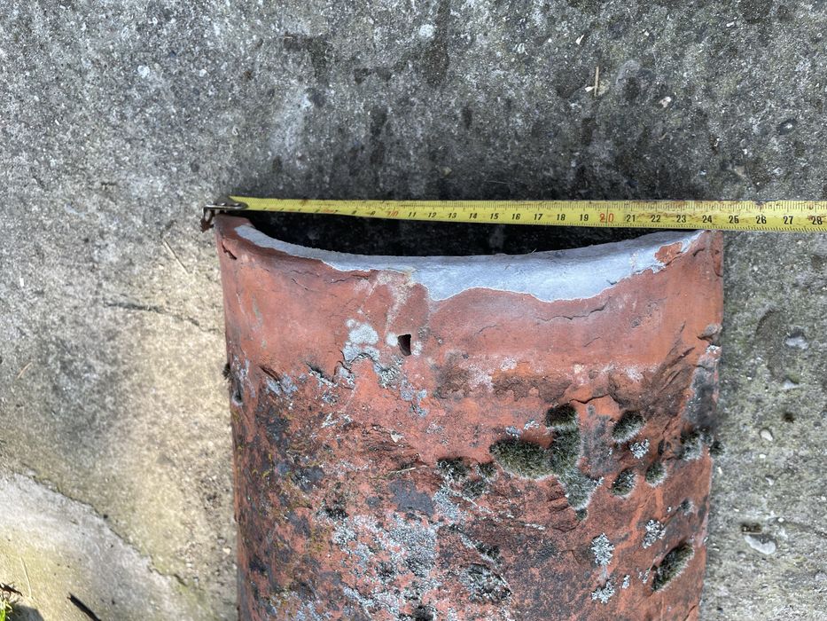 Stare mazurskie ceramiczne gąsiory dachowe 30 sztuk