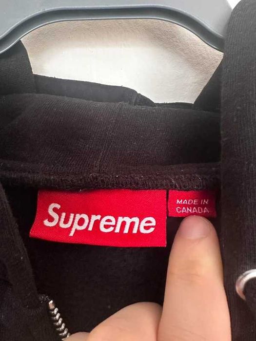Supreme Small Box Zip Up Hooded Sweatshirt FW24 Black M