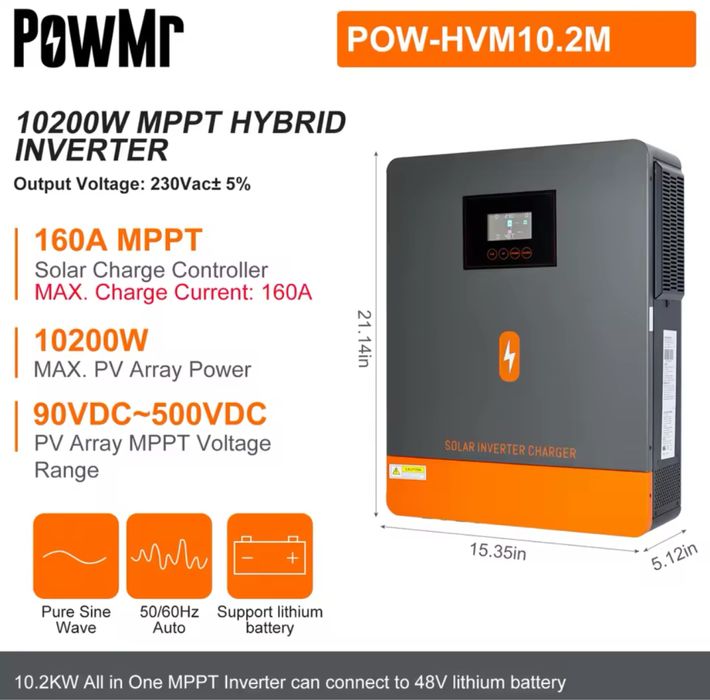 Инвертор гибридный PowMr EaSun все модели