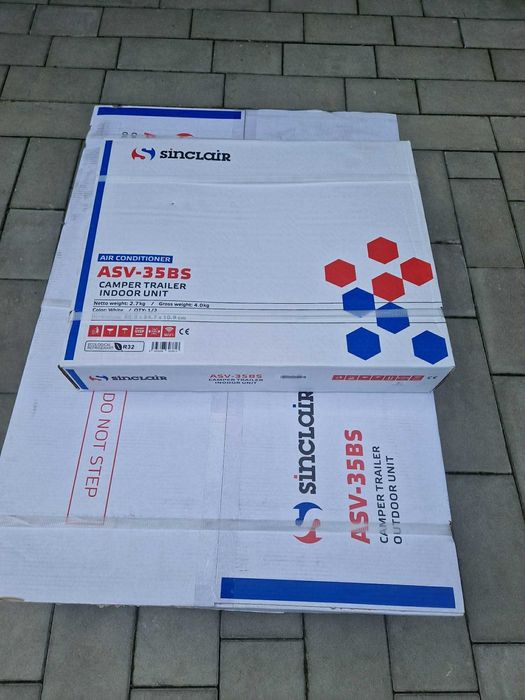 Klimatyzacja dachowa ASV-35BS - Sinclair Kamper Nie używana