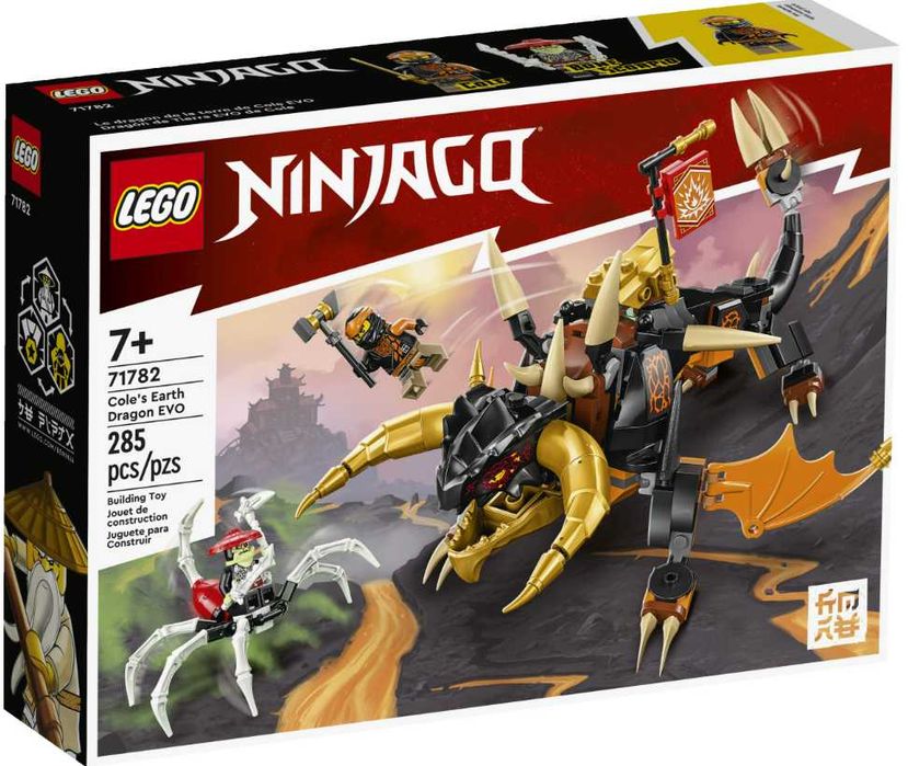 ZESTAW 2 in 1 LEGO 71782 Ninjago Smok Ziemi+ 71780 Samochód ninja Kaia