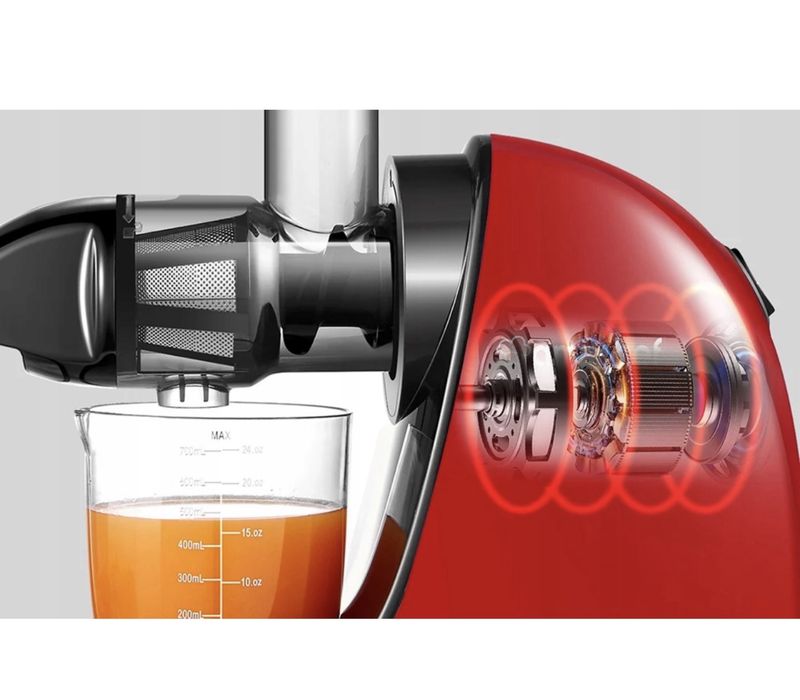 Wyciskarka wolnoobrotowa pozioma 150W Amzchef 1501-RD