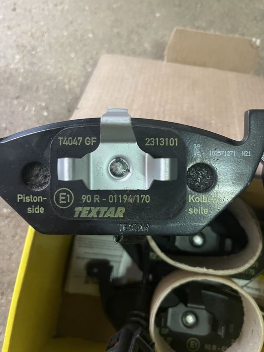Pastilhas travão Textar - Novas