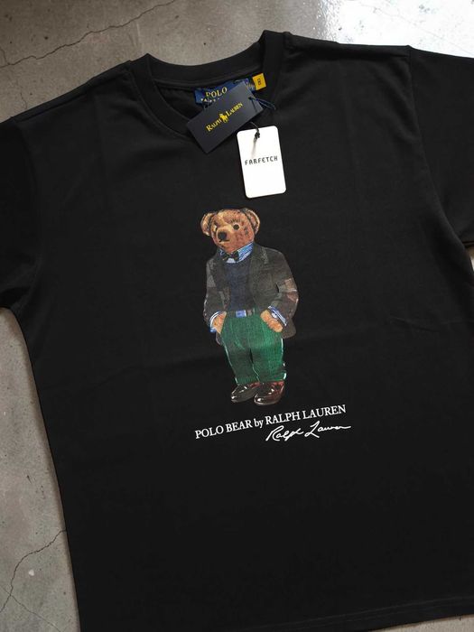 Ralph Lauren Polo Bear T-shirt XXL 3XL Czarny Męski