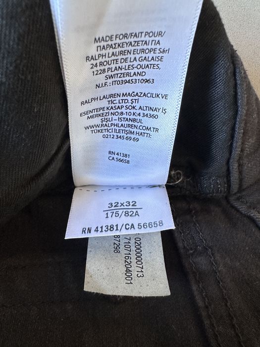 Ralph Polo Lauren Sullivan Slim black 32x32 jeans.