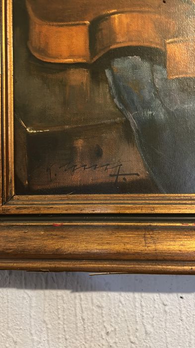 Quadro decorativo pintado à mão