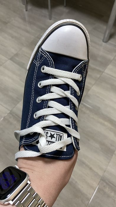 Кеди converse all star низькі сині