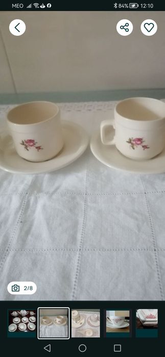 Prato centro de mesa antigo em metal + Louça antiga de Sacavém entre outras