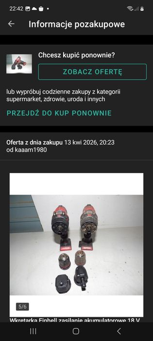 Narzędzia akumulatorowe einhell i inne