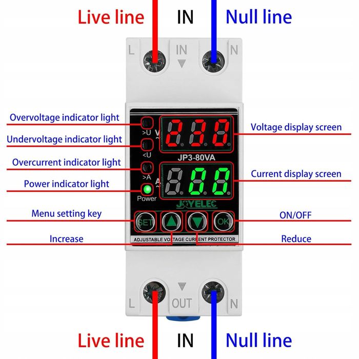 Przekaźnik przeciwprzepięciowy, podnapięciowy, stabilizator napięcia