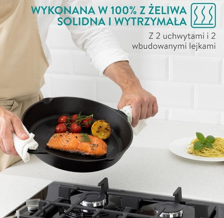 Navaris Żeliwna patelnia nowa okazja na prezent